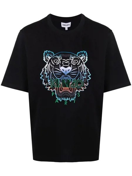 Kenzo футболка с вышивкой Tiger