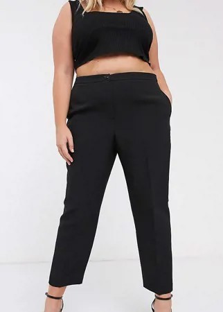 Черные брюки узкого кроя ASOS DESIGN Curve-Черный
