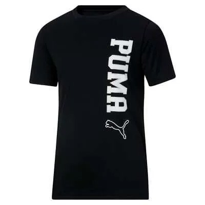 Футболка с круглым вырезом и короткими рукавами Puma Athletics Club Performance с графическим принтом для мальчиков