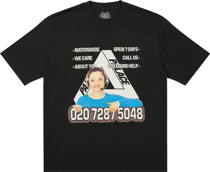 Футболка Palace Bell Man T-Shirt 'Black', черный