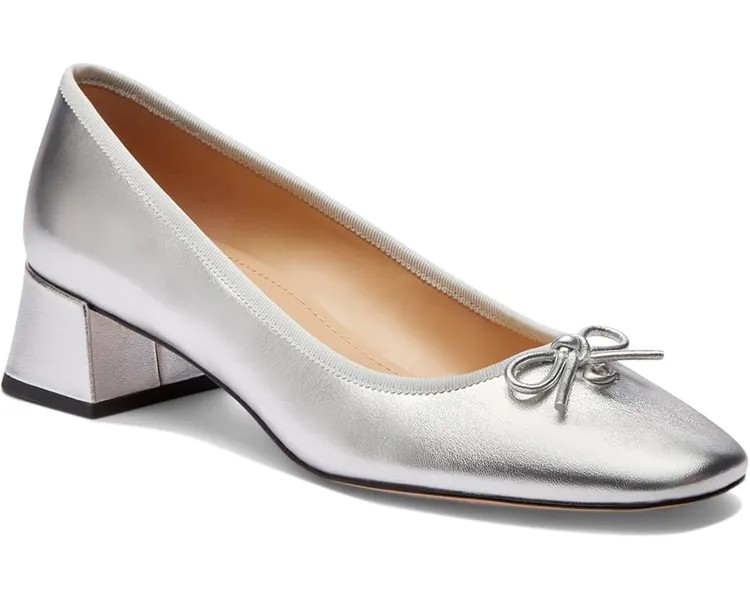 Туфли COACH Ava Ballet Pumps, серебряный