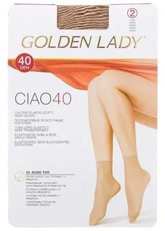 Капроновые носки Ciao 40 Den 2 пары Golden Lady, 0 (one size), melon