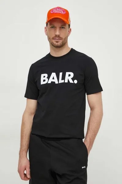 Хлопковая футболка Balr., черный