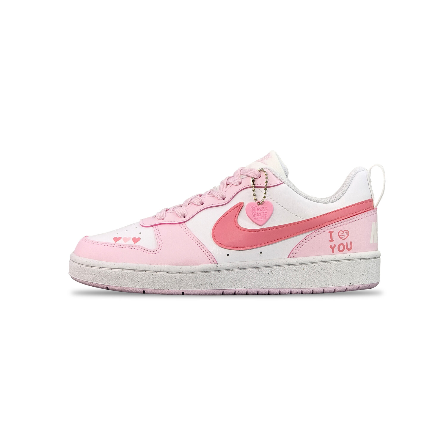 Кроссовки Nike Court Borough Skateboarding Shoes Women's Low-top Chalk White, цвет Peach