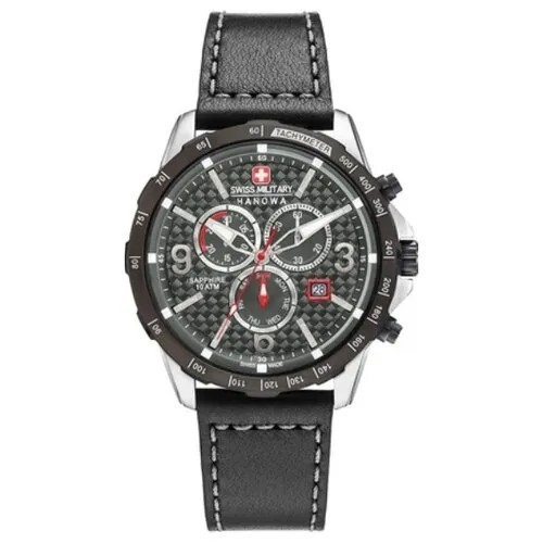Часы швейцарские наручные мужские кварцевые на ремне Swiss Military Hanowa 06-4251.33.001