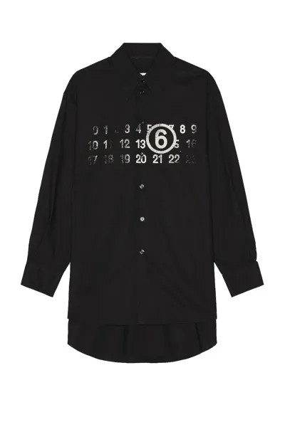 Рубашка MM6 Maison Margiela Button Down, черный