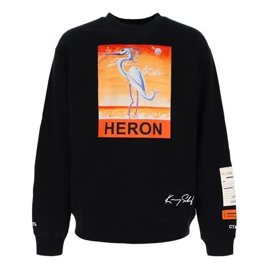 Толстовка Men's HERON PRESTON Printing Sports Black, черный