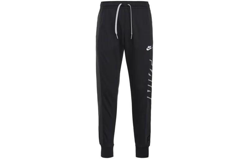 Мужские трикотажные спортивные штаны Nike, цвет Black