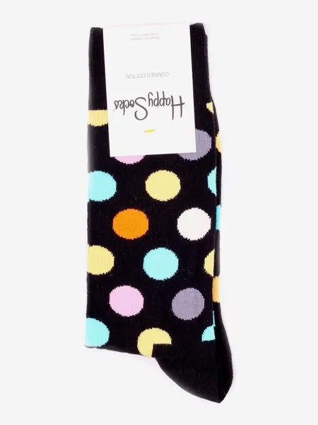 Носки с рисунками Happy Socks - Big Dot Black, Черный