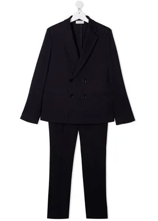 Paolo Pecora Kids костюм-двойка с двубортным пиджаком