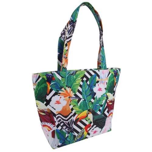 Пляжная сумка Daniele Patrici женская A40456 , ткань зеленый