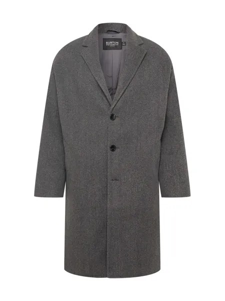 Межсезонное пальто BURTON MENSWEAR LONDON, темно-серый