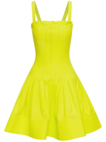 Платье мини без рукавов Oscar de la Renta, желтый
