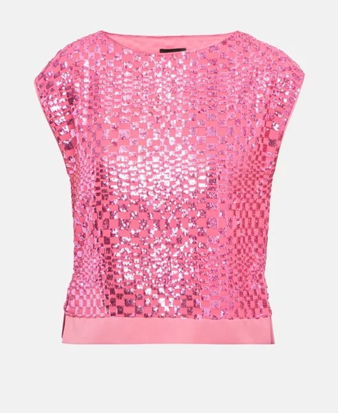 Элегантная блузка-рубашка Emporio Armani, античный розовый