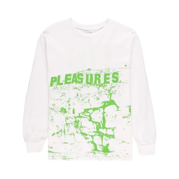 Футболка Pleasures Thc Long-Sleeve T-Shirt 'White', белый
