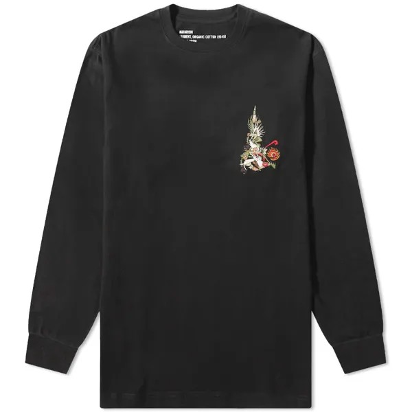 Футболка Maharishi Long Sleeve Cubist Dragon Tee