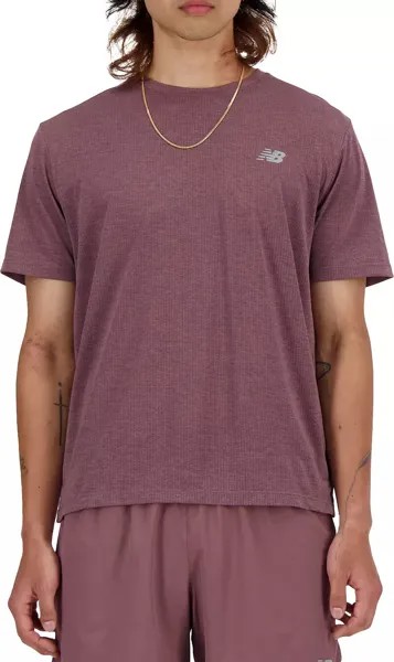 Мужская футболка New Balance для легкой атлетики с коротким рукавом