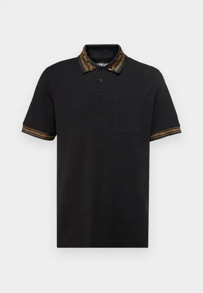 Рубашка поло CHAIN COLLAR Versace, черный