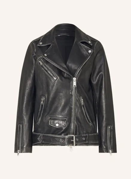 Кожаная куртка билли Allsaints, черный