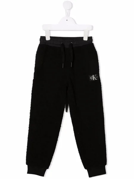 Calvin Klein Kids спортивные брюки с нашивкой-логотипом