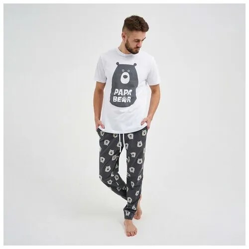 Пижама Kaftan, размер 56, белый