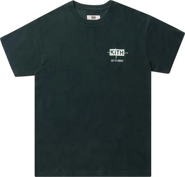 Футболка Kith Out Of Order Tee 'Hunter Green', зеленый