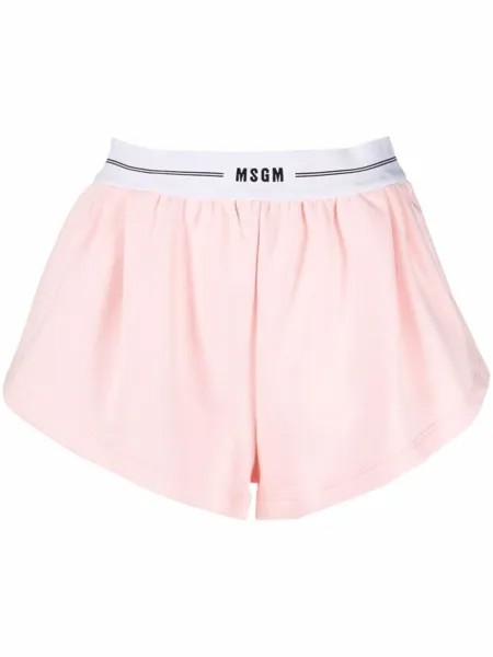 Шорты Short Logo Band MSGM, розовый