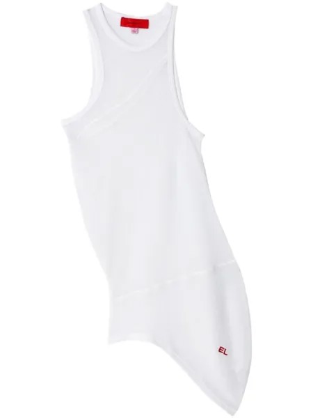 Eckhaus Latta топ Spiral без рукавов, белый