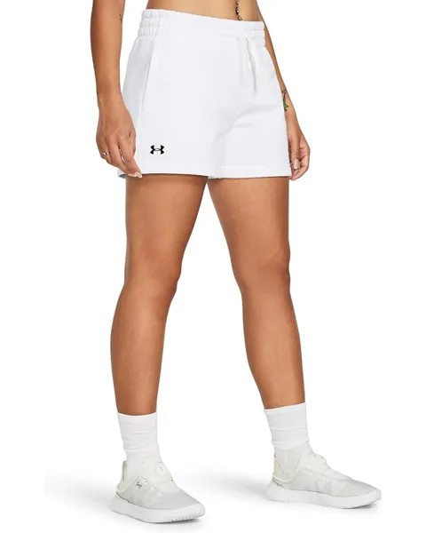 Шорты Under Armour Rival Fleece, цвет White/Black