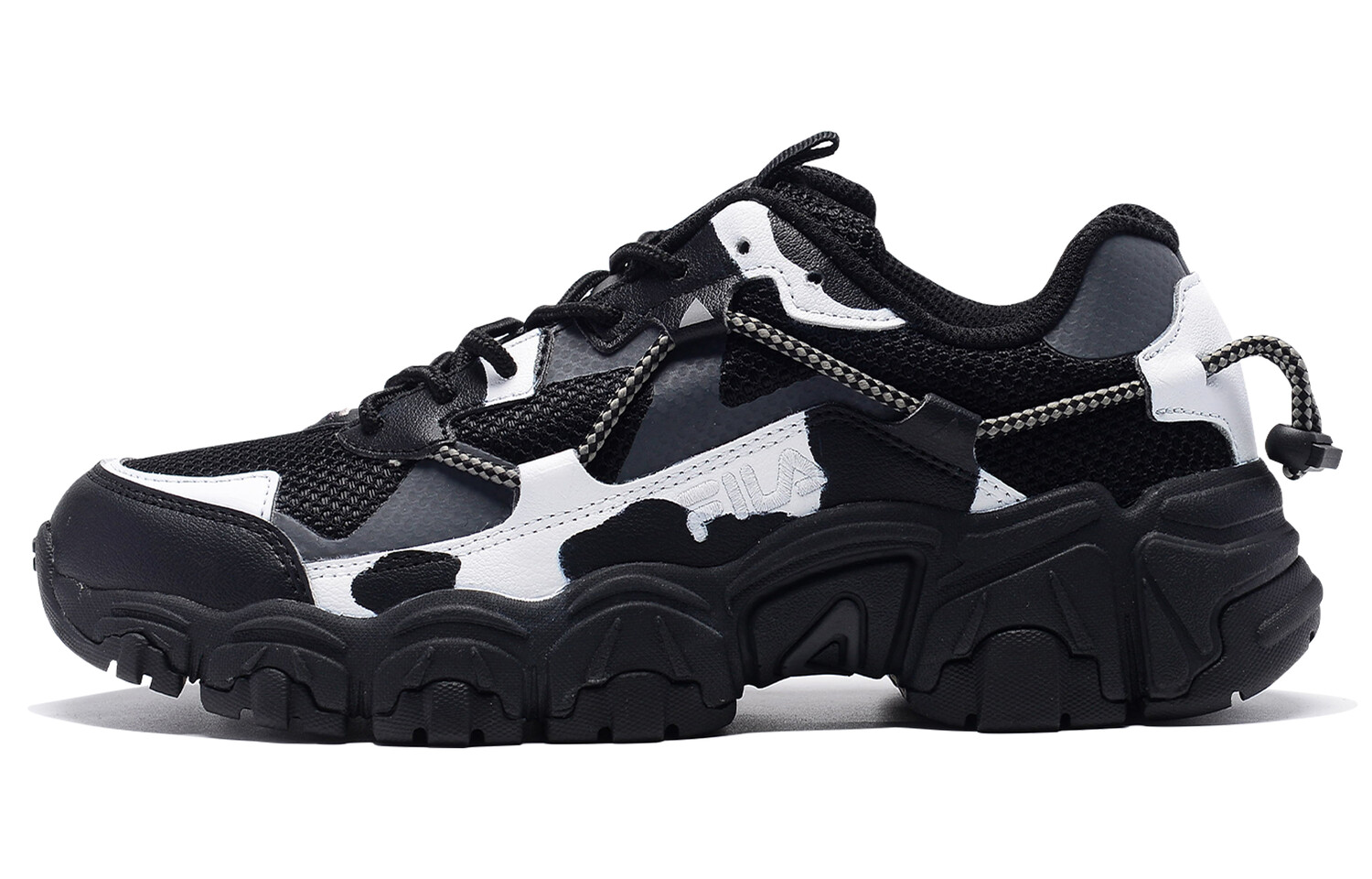 Кроссовки FILA Cat Claw Lifestyle Shoes Unisex Low-top Black/white, черный/белый
