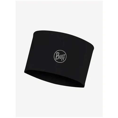 Повязка Buff Tech Fleece Headband Solid Black, черный