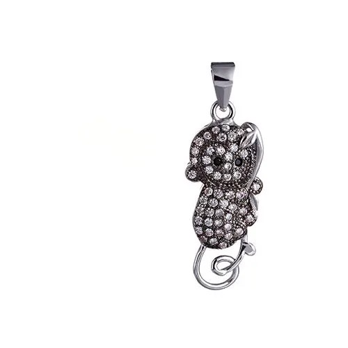 Подвеска ELEMENT47, серебро, 925 проба, фианит