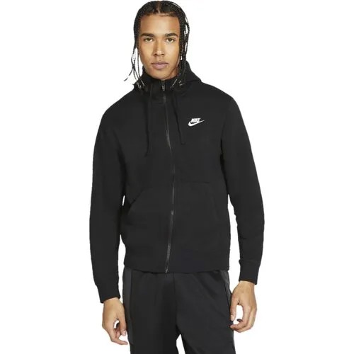Толстовка NIKE NSW CLUB FLEECE HOODIE, размер XS, , чёрный