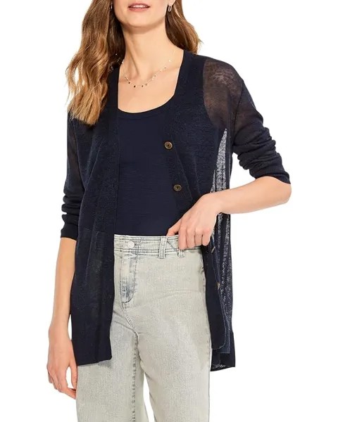 Свитер NIC+ZOE Featherweight Button Cardigan, цвет Dark Indigo