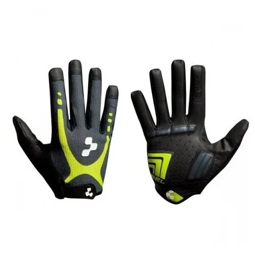 Перчатки CUBE Natural Fit Gloves Touch LF lime'n'b