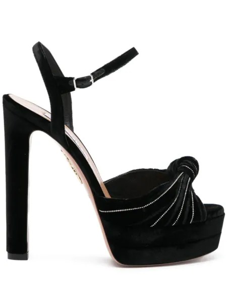 Aquazzura туфли Atelier Plateau 130, черный