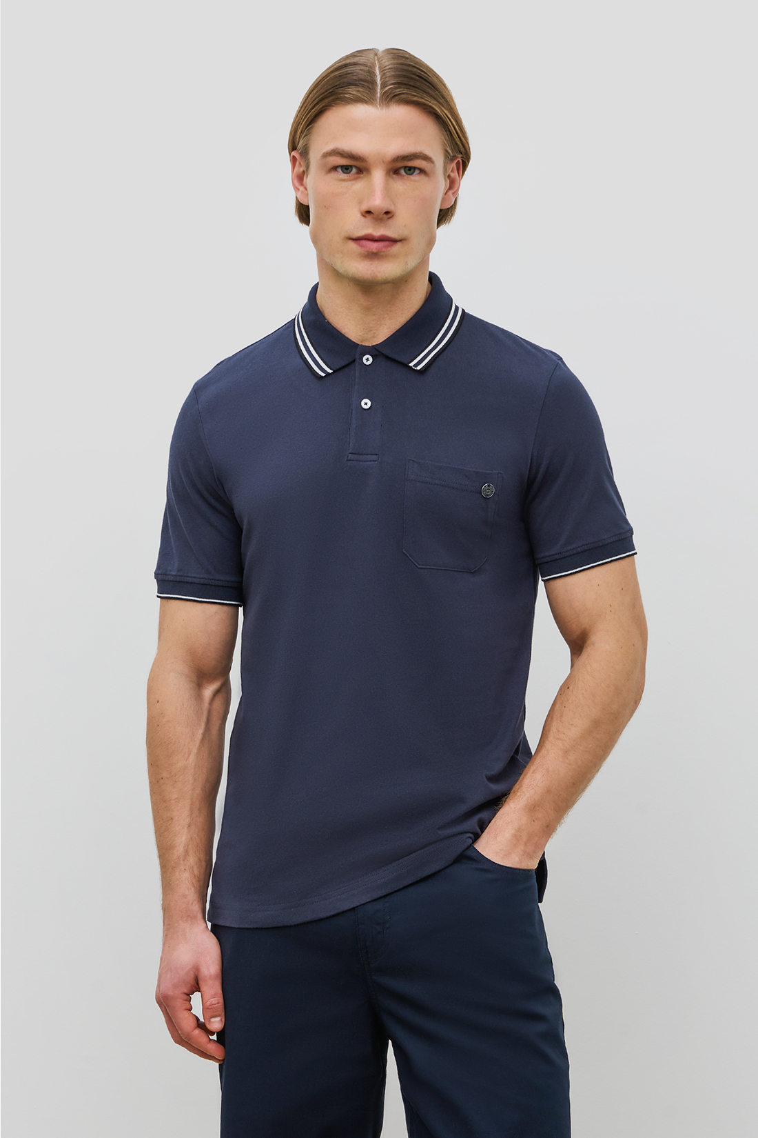 Футболка мужская Baon B7023002 синяя 3XL