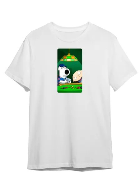 Футболка унисекс Каждому Своё Гриффины/Family Guy/Мультсериал MUGR15 белая 5XL