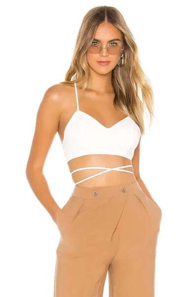 Топ superdown Kiya Tie Back Crop, белый