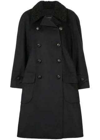 Chanel Pre-Owned двубортное пальто с пуговицами