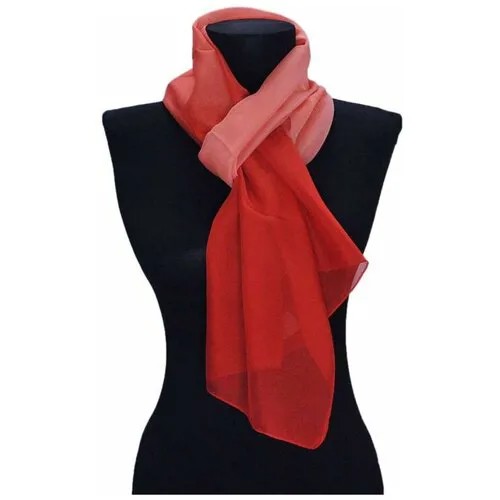 Шарф WHY NOT BRAND, 160х35 см, розовый, красный