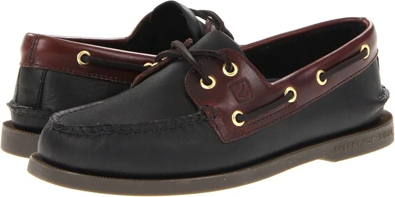 Топсайдеры Authentic Original Sperry, цвет Black/Amaretto