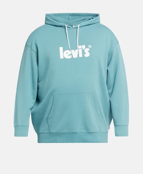 Худи с капюшоном Levi's Plus, бирюзовый