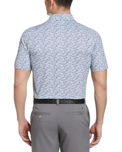 Поло Callaway All Over Conversational Print Polo, ярко-белый