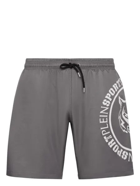 Plein Sport плавки-шорты Carbon Tiger, серый