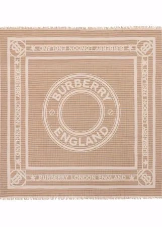 Burberry большой платок с логотипом