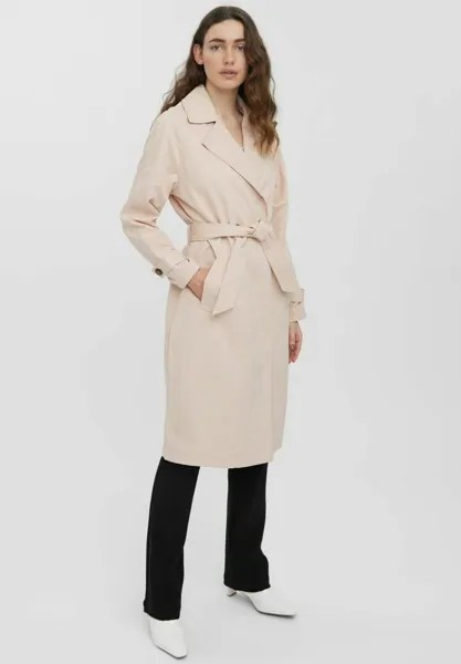 Тренч  Vero Moda, розовый