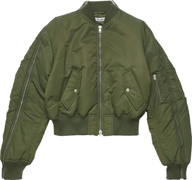 Куртка Acne Studios Bomber 'Hunter Green', зеленый