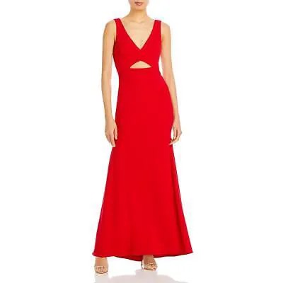 Женское красное вечернее платье макси цвета Aqua с вырезом 8 BHFO 1518