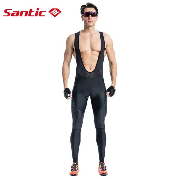 Мужские длинные велосипедные брюки Santic, велосипедные мягкие брюки с подушкой, Дорожные Брюки для горного велосипеда, комбинезон на 4-5 часов для езды на длинные расстояния, трико